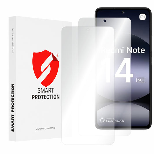 Smart Protection Premium Classic -näytönsuoja Xiaomi Redmi Note 14 4G:lle (Standard), muovia, 2 kappaleen setti