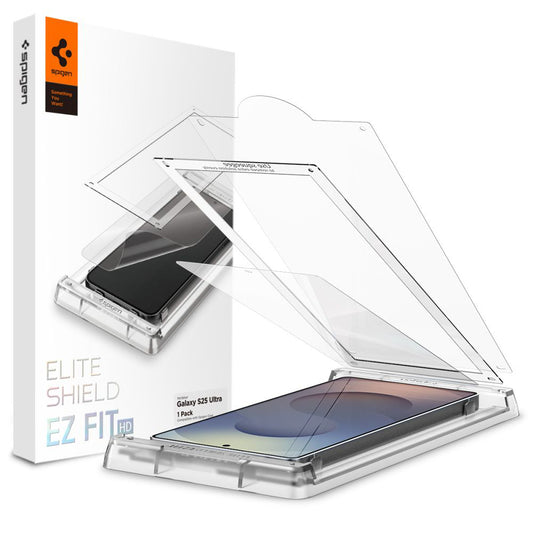 Näytönsuoja Spigen Elite Shield EZ FIT HD Samsung Galaxy S25 Ultra S938:lle, muovia AFL09083