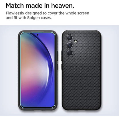 Spigen GlastR Align Master -näytönsuoja Samsung Galaxy A54 A546:lle, karkaistu lasi, täyshartsi, 2 kappaleen setti AGL05966