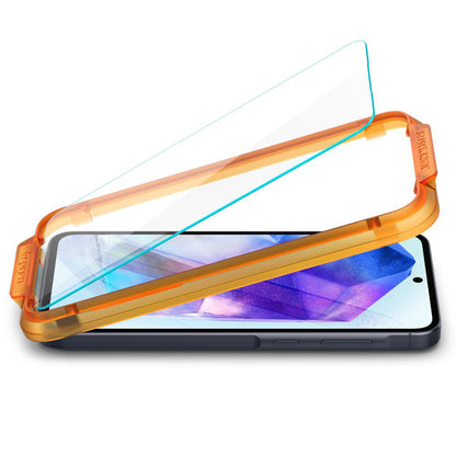 Spigen GlastR Align Master -näytönsuoja Samsung Galaxy A55 5G A556:lle, karkaistu lasi, täyden liiman kiinnitys, 2 kappaleen setti AGL07775