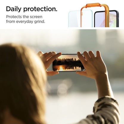 Spigen GlastR Align Master -näytönsuojakalvo Samsung Galaxy M35 / A35 5G A356 -puhelimelle, karkaistu lasi, täysliima, 2 kappaleen setti AGL07772
