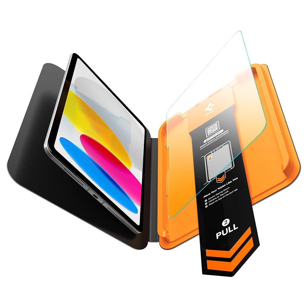 Spigen GlastR Align Master T -näytönsuoja Apple iPadille (2025) / (2022), karkaistu lasi, Full Glue AGL11698