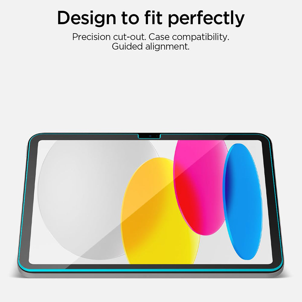 Spigen GlastR Align Master T -näytönsuoja Apple iPadille (2025) / (2022), karkaistu lasi, Full Glue AGL11698