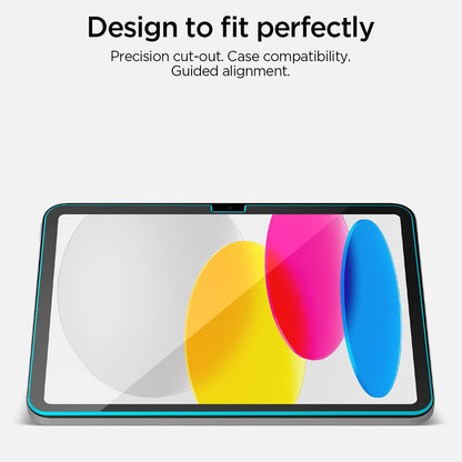 Spigen GlastR Align Master T -näytönsuoja Apple iPadille (2025) / (2022), karkaistu lasi, Full Glue AGL11698