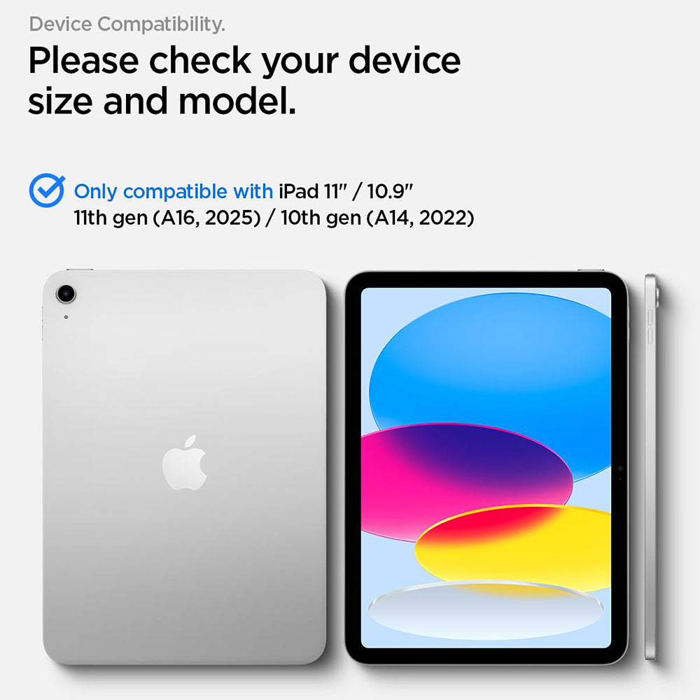 Spigen GlastR Align Master T -näytönsuoja Apple iPadille (2025) / (2022), karkaistu lasi, Full Glue AGL11698