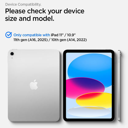 Spigen GlastR Align Master T -näytönsuoja Apple iPadille (2025) / (2022), karkaistu lasi, Full Glue AGL11698