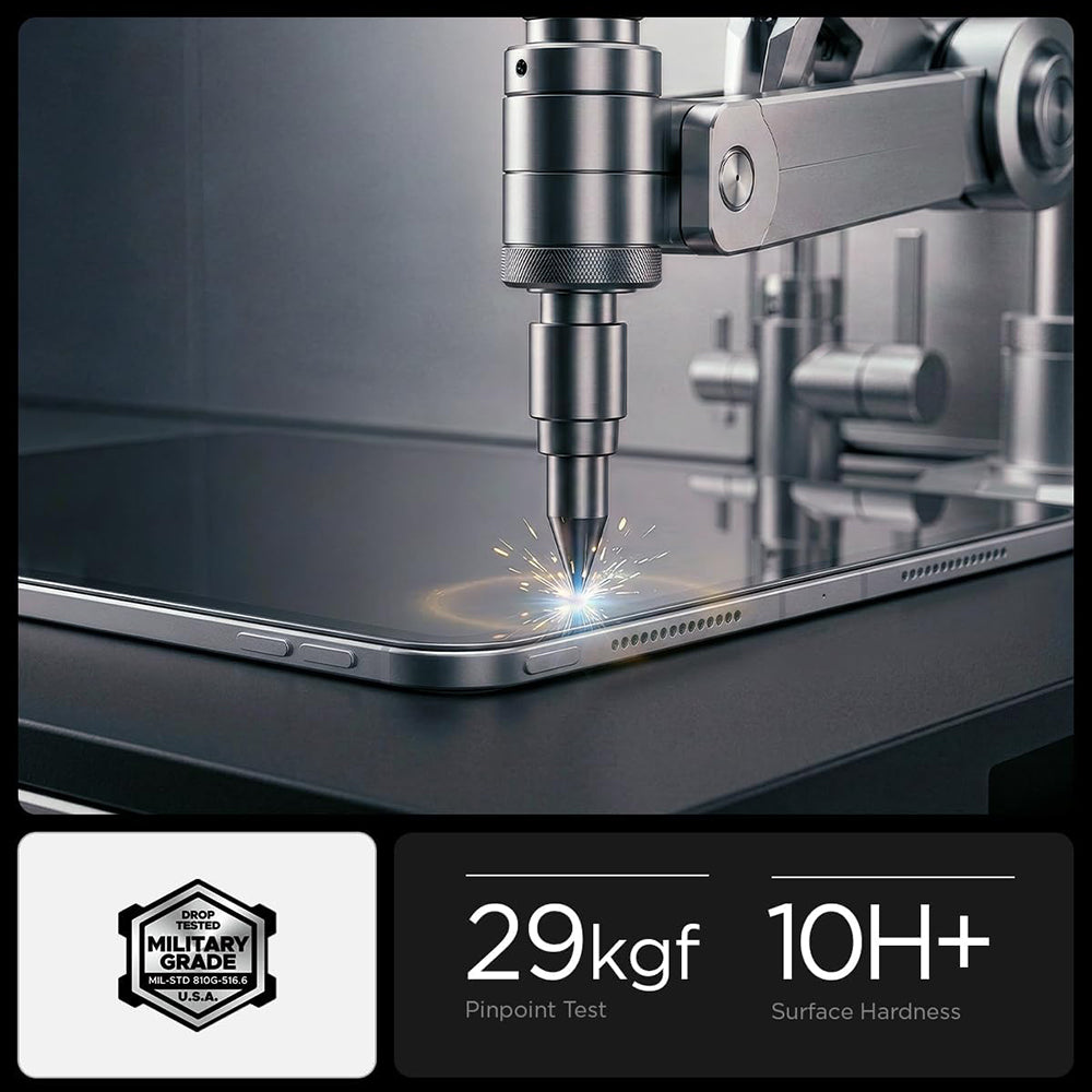 Spigen GlastR Align Master T -näytönsuoja Apple iPad Pro 11 (2025) / Pro 11 (2024) varten, turvalasi, täysiliimainen AGL11699