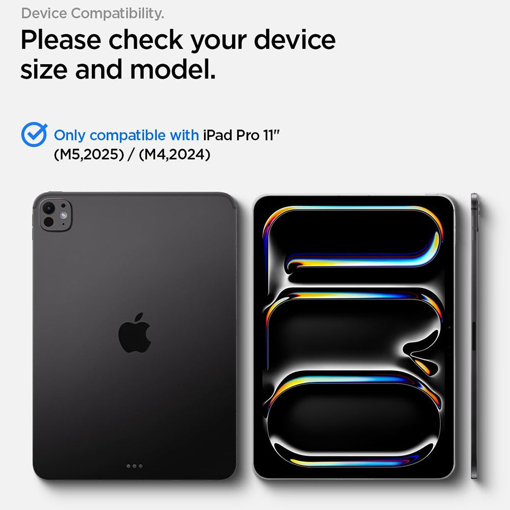 Spigen GlastR Align Master T -näytönsuoja Apple iPad Pro 11 (2025) / Pro 11 (2024) varten, turvalasi, täysiliimainen AGL11699