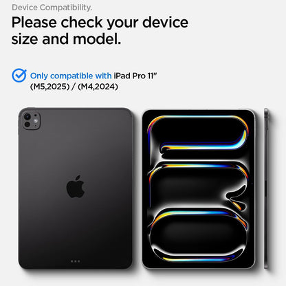 Spigen GlastR Align Master T -näytönsuoja Apple iPad Pro 11 (2025) / Pro 11 (2024) varten, turvalasi, täysiliimainen AGL11699