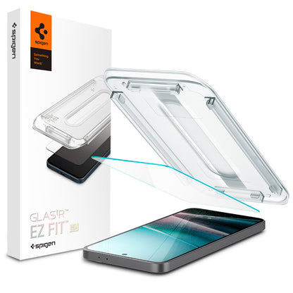 Spigen GlastR EZ FIT HD -suojakalvo Samsung Galaxy A37 5G / A36 A366 -puhelimille, karkaistu lasi, täysliima, 2 kappaleen setti AGL11365