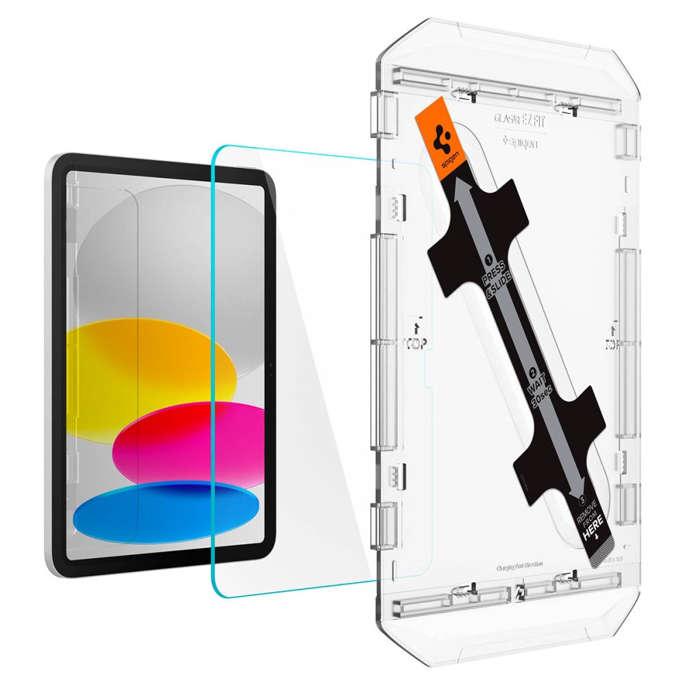 Spigen GlastR EZ FIT -näytönsuoja Apple iPadille (2025) / (2022), karkaistu lasi, Full Glue AGL05554