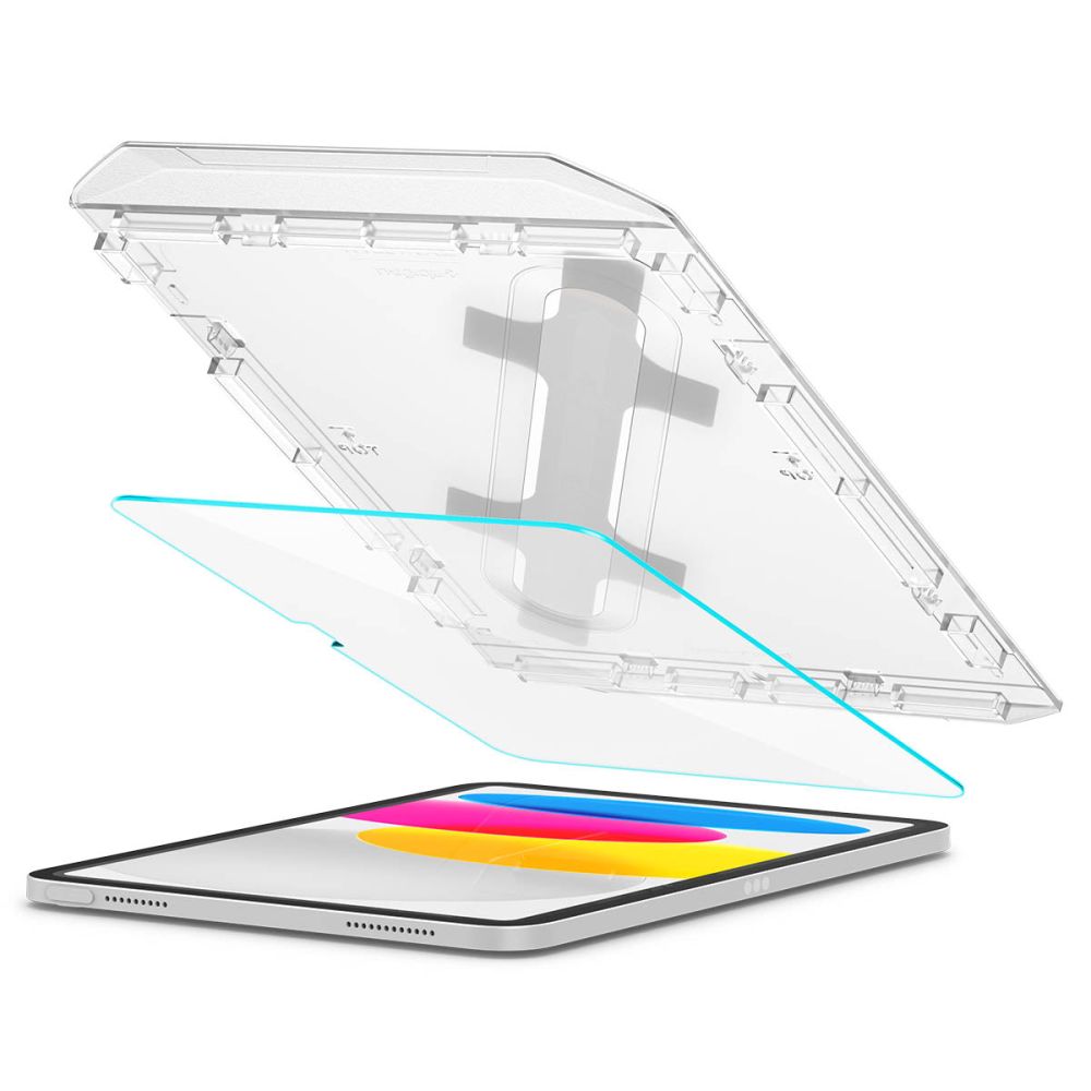 Spigen GlastR EZ FIT -näytönsuoja Apple iPadille (2025) / (2022), karkaistu lasi, Full Glue AGL05554