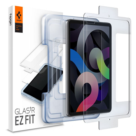 Näytönsuoja Spigen GlastR EZ FIT Apple iPad Air (2022) / Pro 11 (2021) / Air (2020) varten, Karkaistu lasi, Full Glue AGL02065