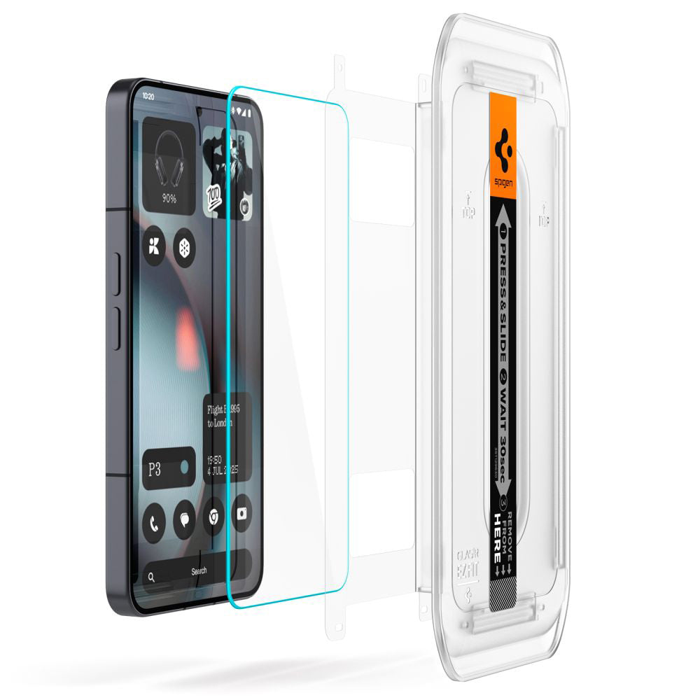 Spigen GlastR EZ FIT -suojakalvo Nothing Phone (3) -puhelimelle, Turvalasi, Täysliima, 2 kappaleen setti AGL10165