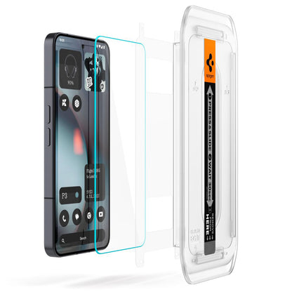 Spigen GlastR EZ FIT -suojakalvo Nothing Phone (3) -puhelimelle, Turvalasi, Täysliima, 2 kappaleen setti AGL10165