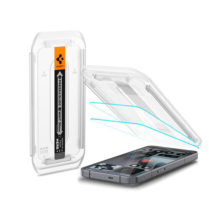 Spigen GlastR EZ FIT -suojakalvo Nothing Phone (3) -puhelimelle, Turvalasi, Täysliima, 2 kappaleen setti AGL10165