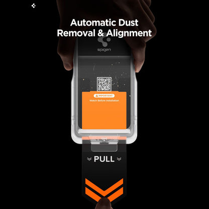 Spigen GlastR EZ FIT Pro HD -näytönsuojakalvo Samsung Galaxy S26 S942:lle, karkaistu lasi, Full Glue AGL11097