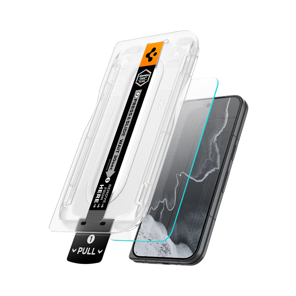 Spigen GlastR EZ FIT Pro ulkoinen suojakalvo Google Pixel 11 Pro Foldille, karkaistu lasi, täysi liima, 2 kappaleen setti AGL11490