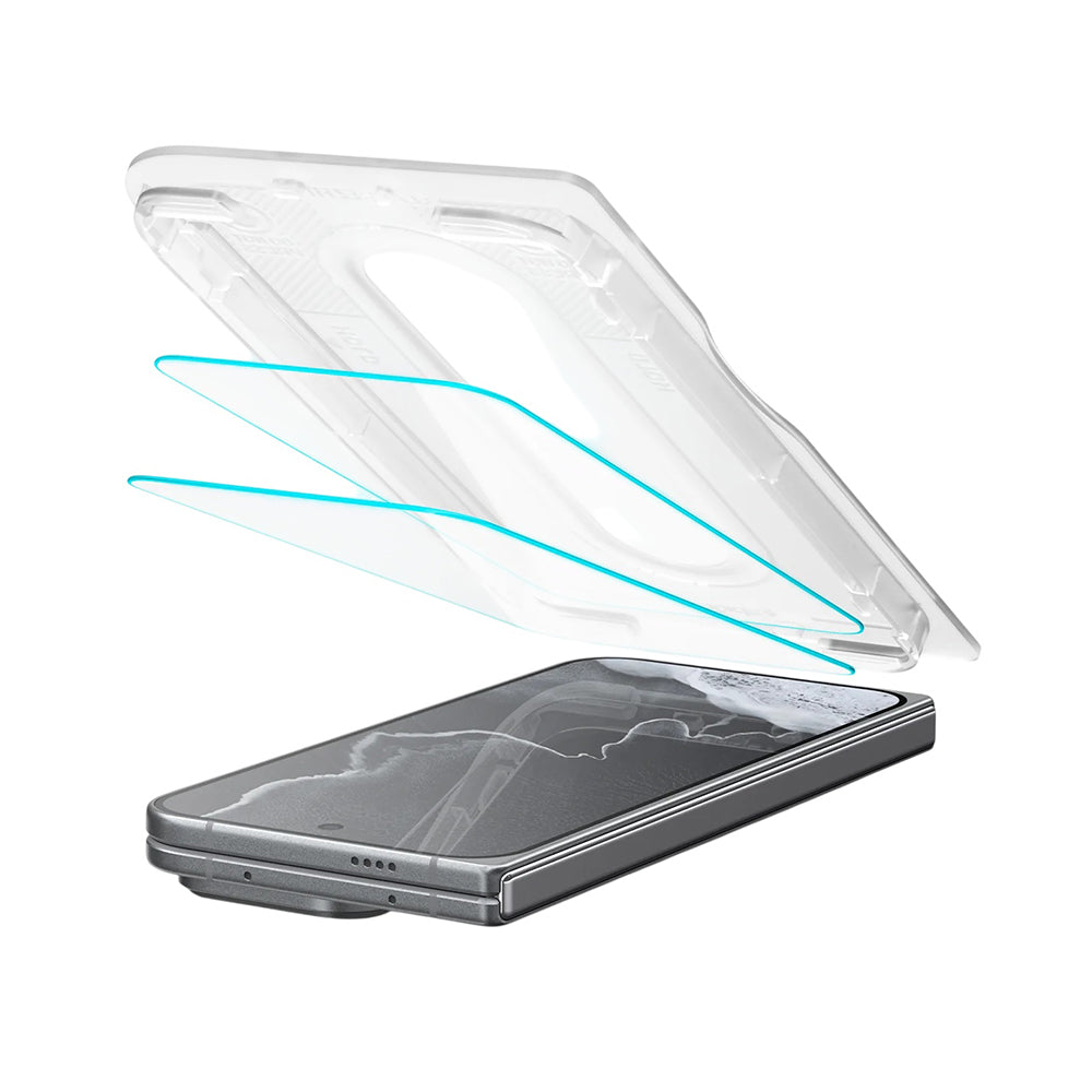Spigen GlastR EZ FIT Pro ulkoinen suojakalvo Google Pixel 11 Pro Foldille, karkaistu lasi, täysi liima, 2 kappaleen setti AGL11490