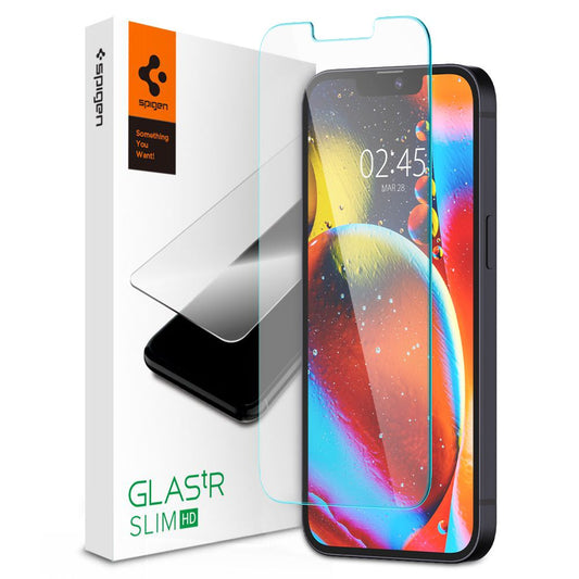 Spigen GlastR Slim -näytönsuojakalvo Apple iPhone 14 Plus / 13 Pro Max -puhelimille, Karkaistu lasi, Full Glue AGL03382