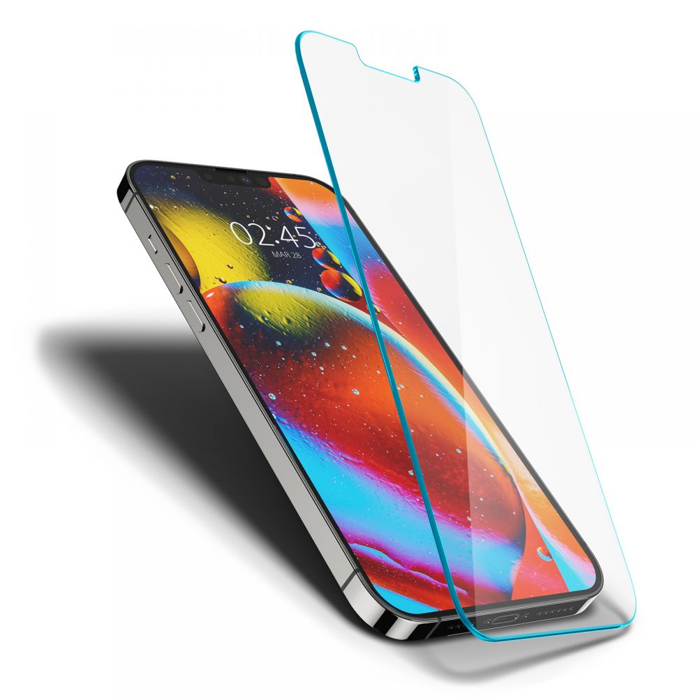 Spigen GlastR Slim -näytönsuojakalvo Apple iPhone 14 Plus / 13 Pro Max -puhelimille, Karkaistu lasi, Full Glue AGL03382