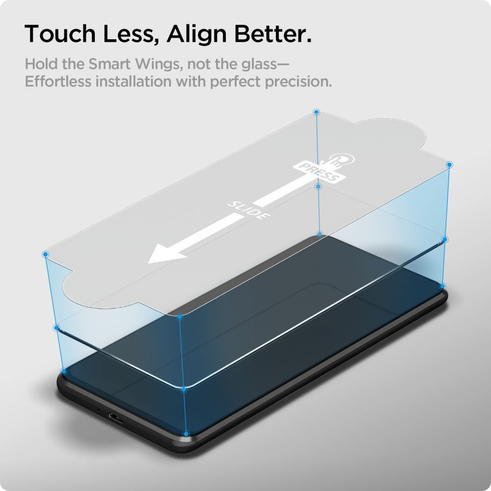 Näytönsuoja Spigen GlastR Slim Samsung Galaxy XCover7 Pro / Xcover7 G556:lle, karkaistu lasi, täysiliimainen, 2 kappaleen setti AGL09407