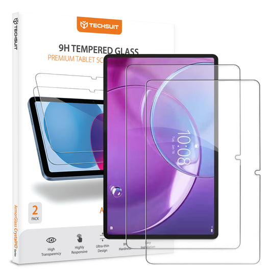 Techsuit ArmorGlass CrystalHD -näytönsuoja Lenovo Idea Tab Pro Gen 2:lle, karkaistu lasi, täysiliimainen, 2 kappaleen setti