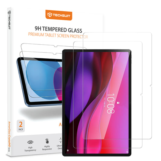 Näytönsuoja Techsuit ArmorGlass CrystalHD Lenovo Yoga Tab Plus -laitteelle, Karkaistu lasi, Täysliima, 2 kappaleen setti
