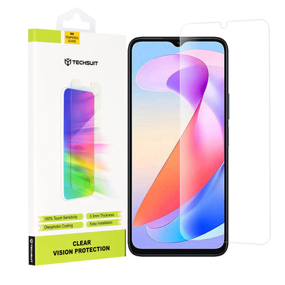Techsuit Clear Vision -näytönsuoja Honor X6a:lle, karkaistu lasi, täysiliimainen