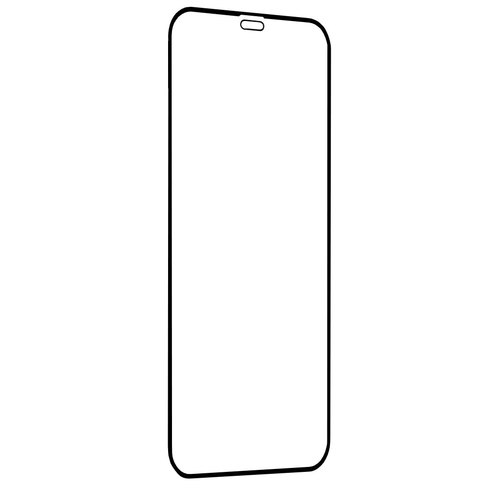 Techsuit-näytönsuoja Apple iPhone 12 / 12 Pro -puhelimelle, karkaistu lasi, täyshartsi, 111D, musta