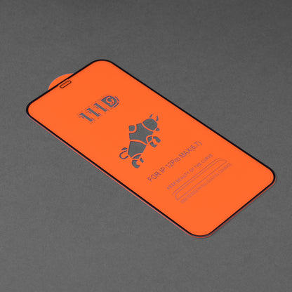 Techsuit-näytönsuoja Apple iPhone 12 Pro Maxille, karkaistu lasi, täyshartsi, 111D, musta