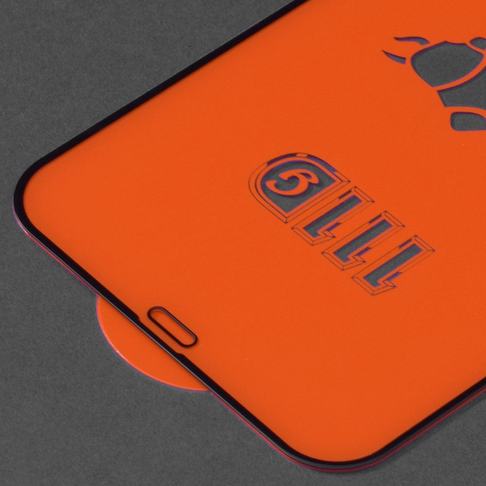 Techsuit-näytönsuoja Apple iPhone 12 Pro Maxille, karkaistu lasi, täyshartsi, 111D, musta
