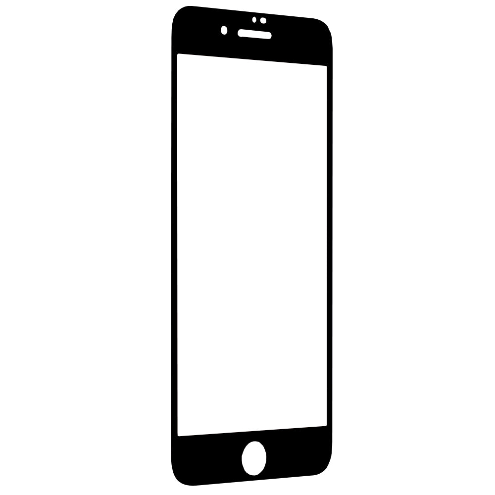 Techsuit-näytönsuoja Apple iPhone SE (2022) / SE (2020) / 8 / 7:lle, Karkaistu lasi, Täysi liima, 111D, Musta