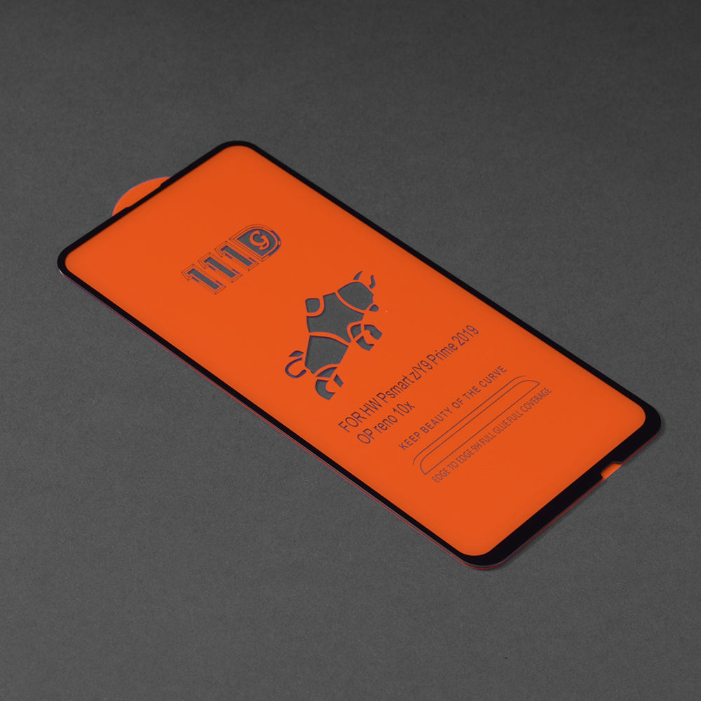 Techsuit Screen Protector Film for Huawei Y9 Prime (2019) / P Smart Z, Tempered Glass, Full Glue, 111D, Black
