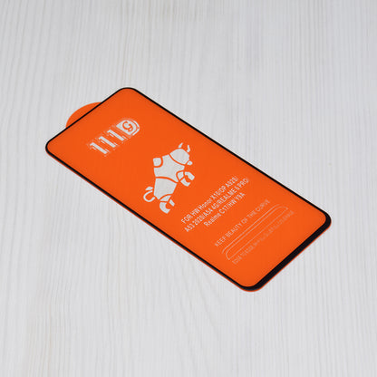 Techsuit-näytönsuoja Motorola Moto G04s / E14 / G24 Power / G04 / G24 -puhelimille, karkaistu lasi, täysiliimainen, 111D, musta