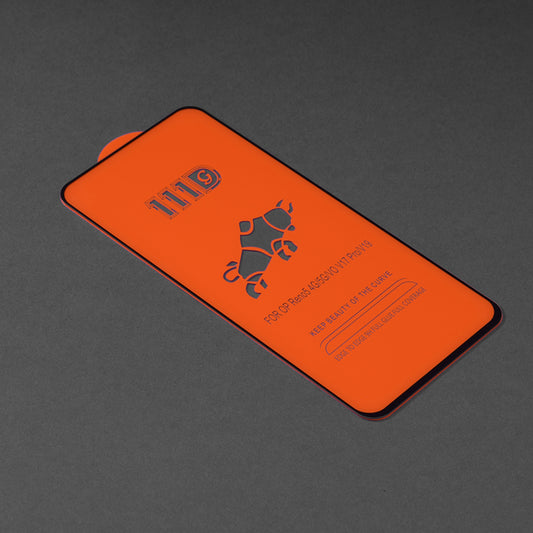 Techsuit-näytönsuoja Oppo Reno6 5G:lle, karkaistu lasi, täysiliima, 111D, musta
