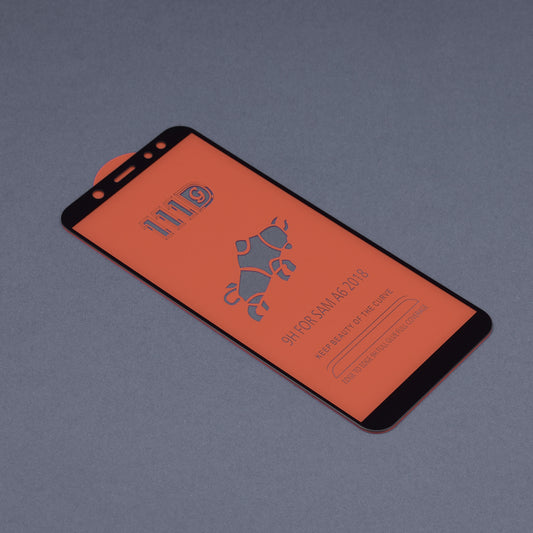 Techsuit-näytönsuoja Samsung Galaxy A6 (2018) A600:lle, karkaistu lasi, täysiliima, 111D, musta