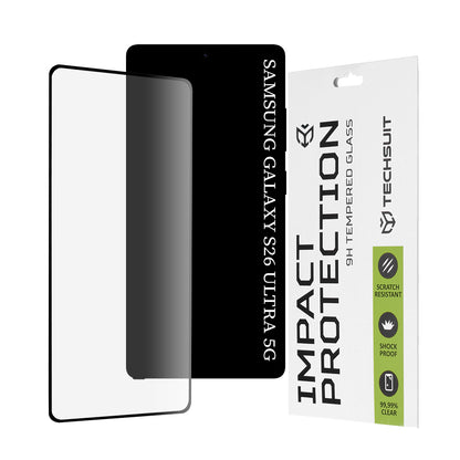 Techsuit-näytönsuojakalvo Samsung Galaxy S26 Ultra S948:lle, karkaistu lasi, Full Glue, 111D, musta