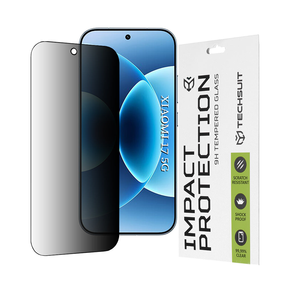 Techsuit-suojakalvo Xiaomi 17:lle, Panssarilasi, Full Glue, 111D