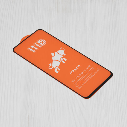 Techsuit-näytönsuoja Xiaomi Poco M6 4G / Redmi 13 / 12 5G / 12, Karkaistu lasi, Täysi liima, 111D, Musta