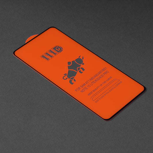 Techsuit Screen Protector Film for Xiaomi Redmi Note 10 Pro Max / Note 10 Pro, Tempered Glass, Full Glue, 111D, Black