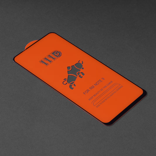 Techsuit-näytönsuoja Xiaomi Redmi Note 9 / 10X 4G:lle, karkaistu lasi, täysiliimainen, 111D, musta
