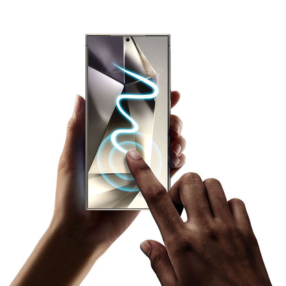 Techsuit TitanGlass CrystalHD -näytönsuoja Samsung Galaxy S24 Ultra S928:lle, karkaistu lasi, täysiliimainen