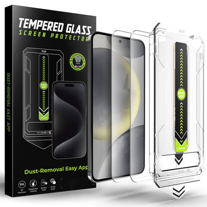 Techsuit TitanGlass CrystalHD -näytönsuoja Samsung Galaxy S25+ S936 / S24+ S926:lle, karkaistu lasi, täysiliimainen, 2 kappaleen setti