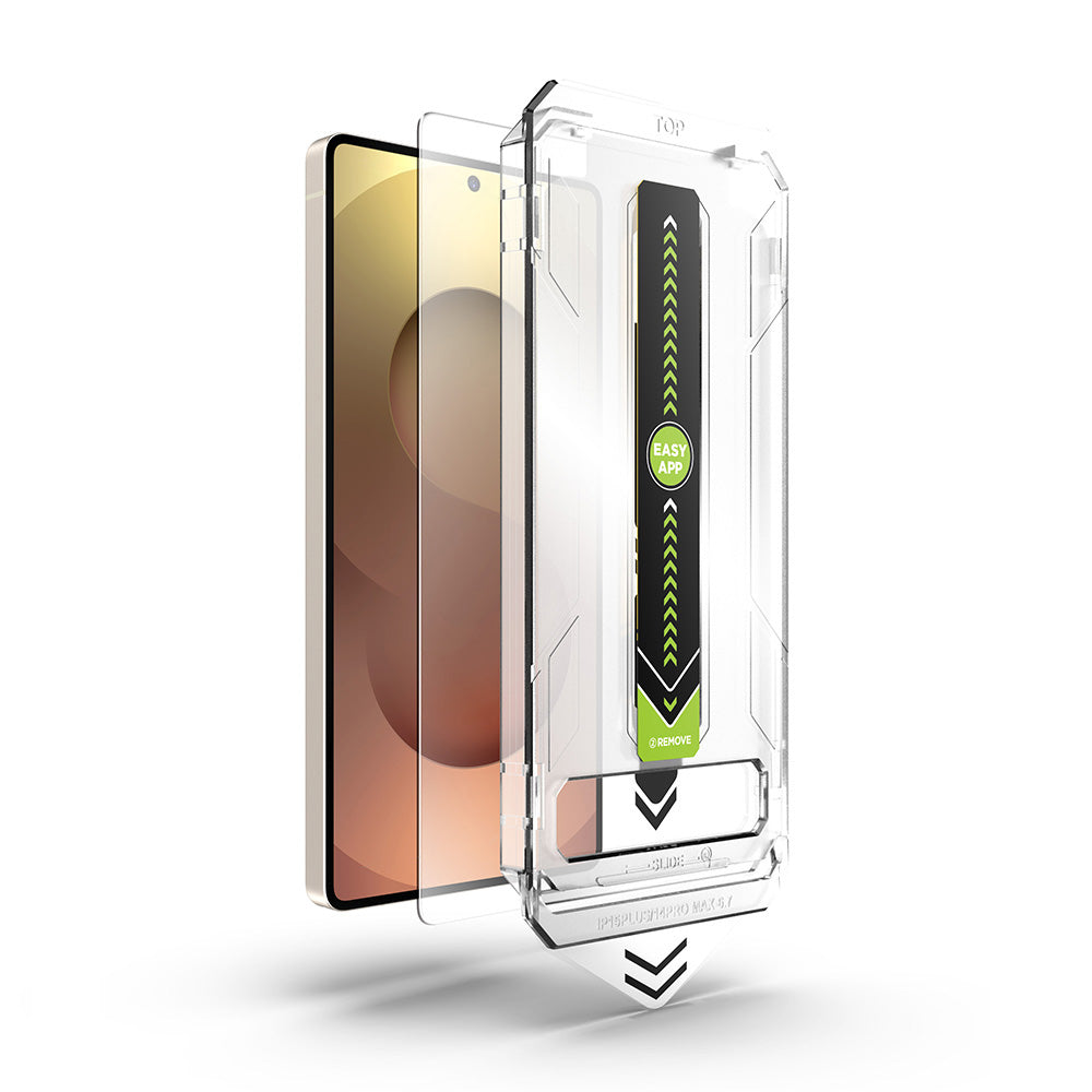 Techsuit TitanGlass CrystalHD -näytönsuoja Samsung Galaxy S25 S931 / S24 S921:lle, karkaistu lasi, täysiliimainen
