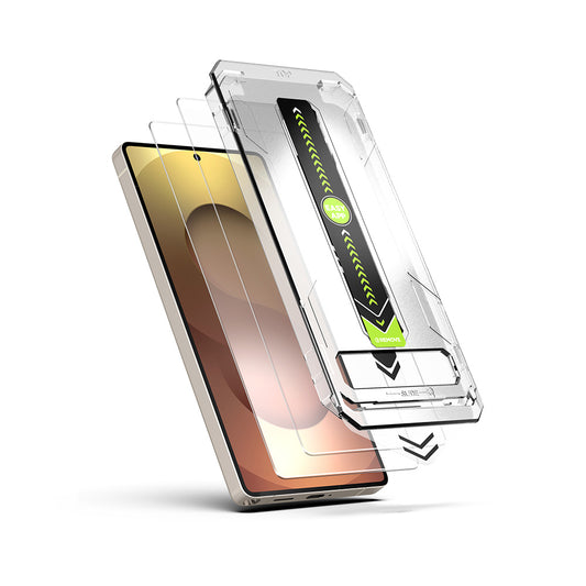 Techsuit TitanGlass CrystalHD näytönsuojakalvo Samsung Galaxy S26:lle, Turvalasi, Full Glue, 2 kappaleen setti