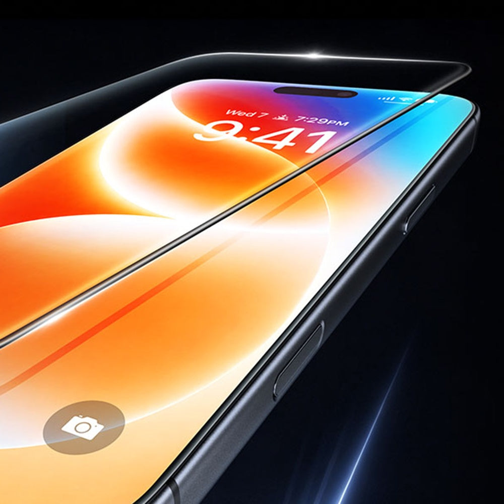 Torras HD Shield -näytönsuoja Apple iPhone 18 Pro Max / 17 Pro Max -puhelimelle, karkaistu lasi, täysiliimainen, musta