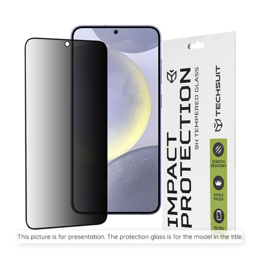 Techsuit Privacy -näytönsuoja Xiaomi Poco F7:lle, karkaistu lasi, täysiliimainen, 111D
