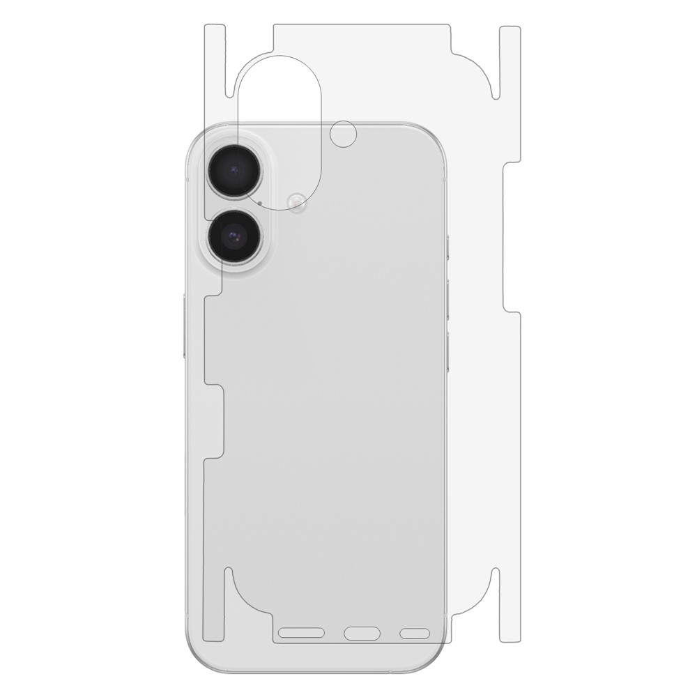 OEM takasuojakalvo Apple iPhone 17:lle, muovia