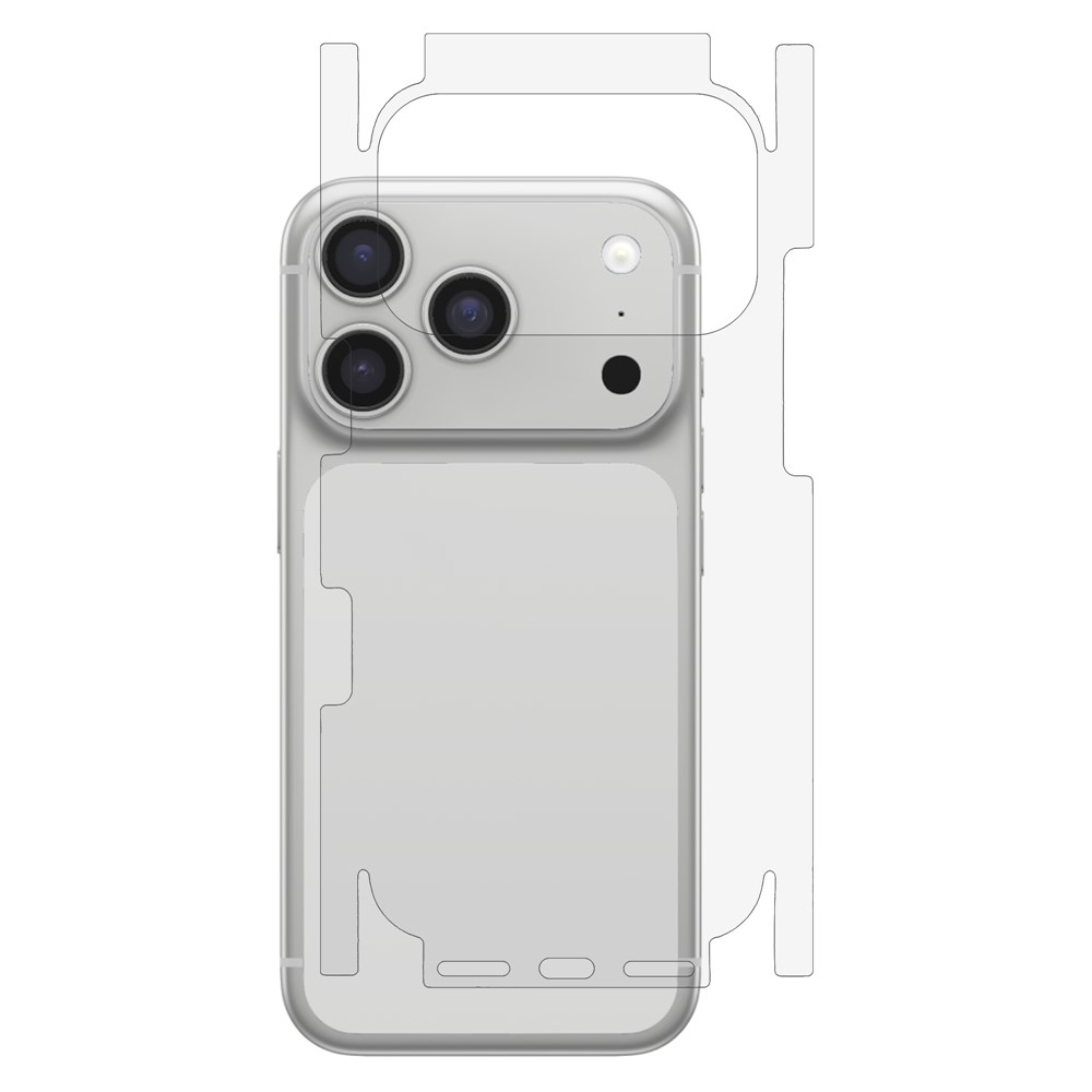 OEM takasuojakalvo Apple iPhone 17 Pro:lle, muovia